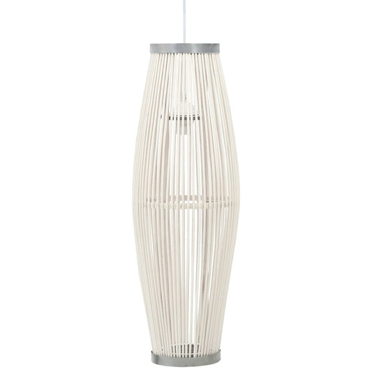 Pendelleuchte Weiß Weide 40W 25x62 cm Oval E27