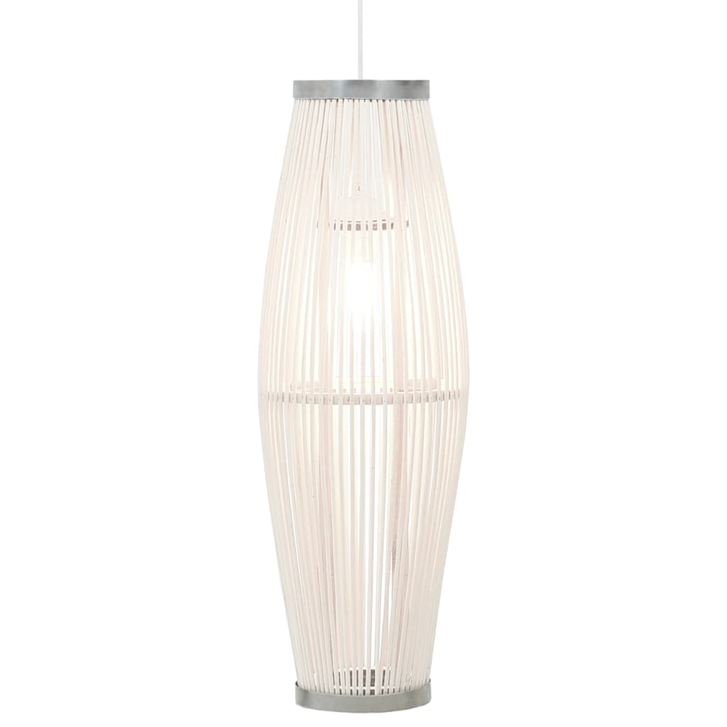 Pendelleuchte Weiß Weide 40W 25x62 cm Oval E27