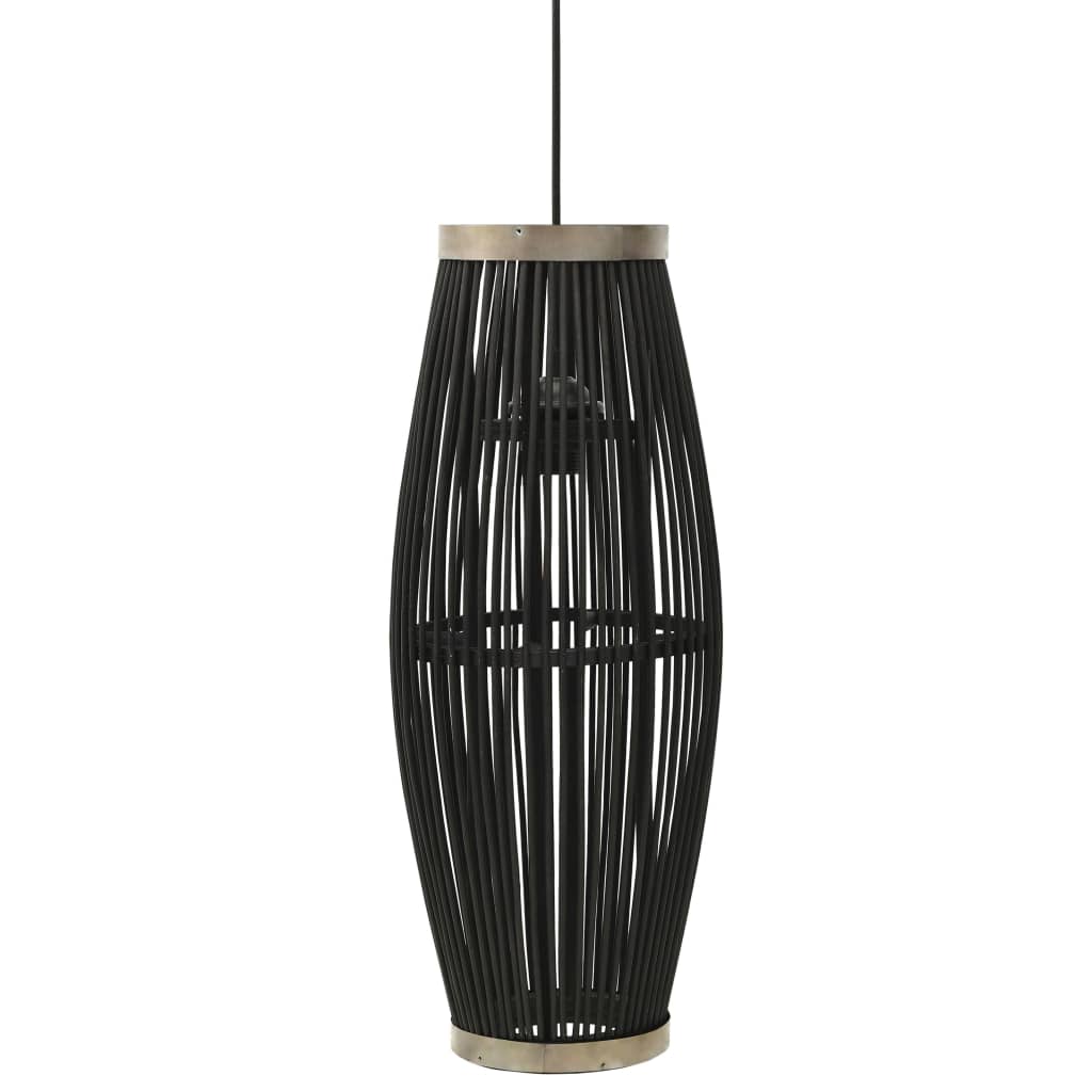 Pendelleuchte Schwarz Weide 40W 25x62 cm Oval E27