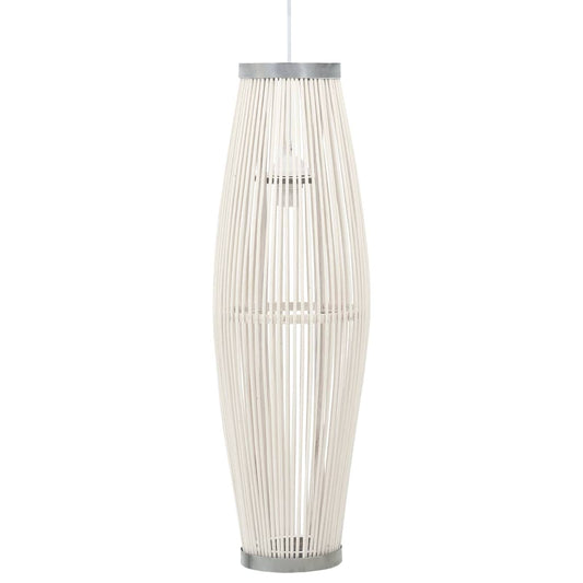 Pendelleuchte Weiß Weide 40W 27x68 cm Oval E27