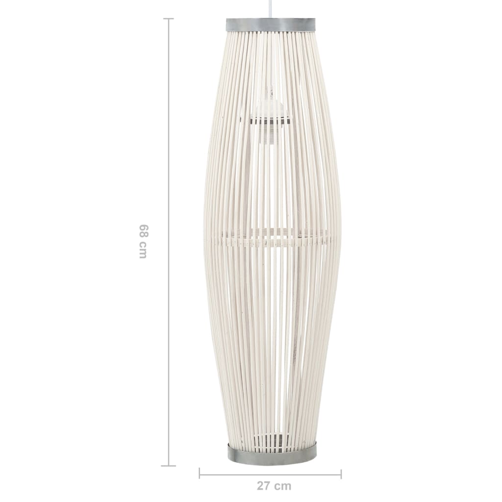 Pendelleuchte Weiß Weide 40W 27x68 cm Oval E27