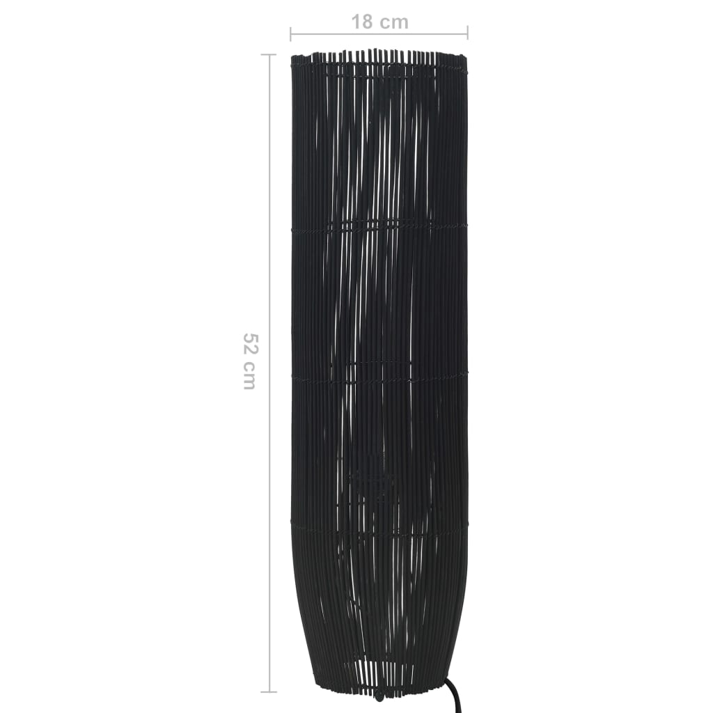 Stehleuchte Weide Schwarz 52 cm E27
