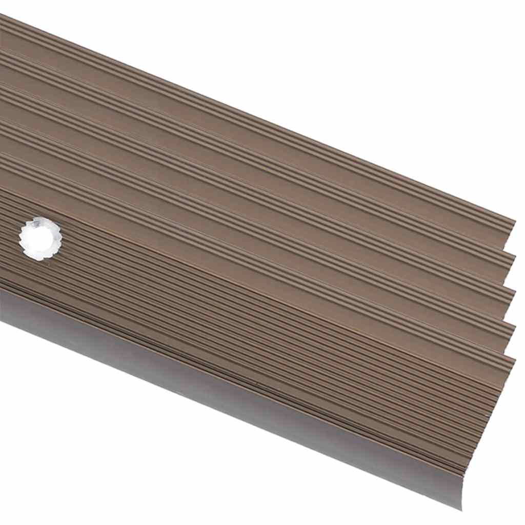 Treppenkantenprofil in L-Form 5 Stk. Aluminium 100cm Braun