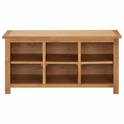 Schuhregal 90x37x45 cm Eiche Massivholz