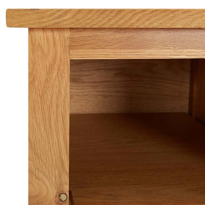 Schuhregal 90x37x45 cm Eiche Massivholz