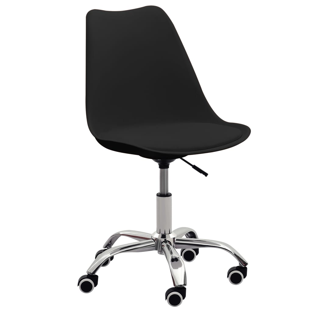 Bürostühle 2 Stk. Schwarz Kunstleder