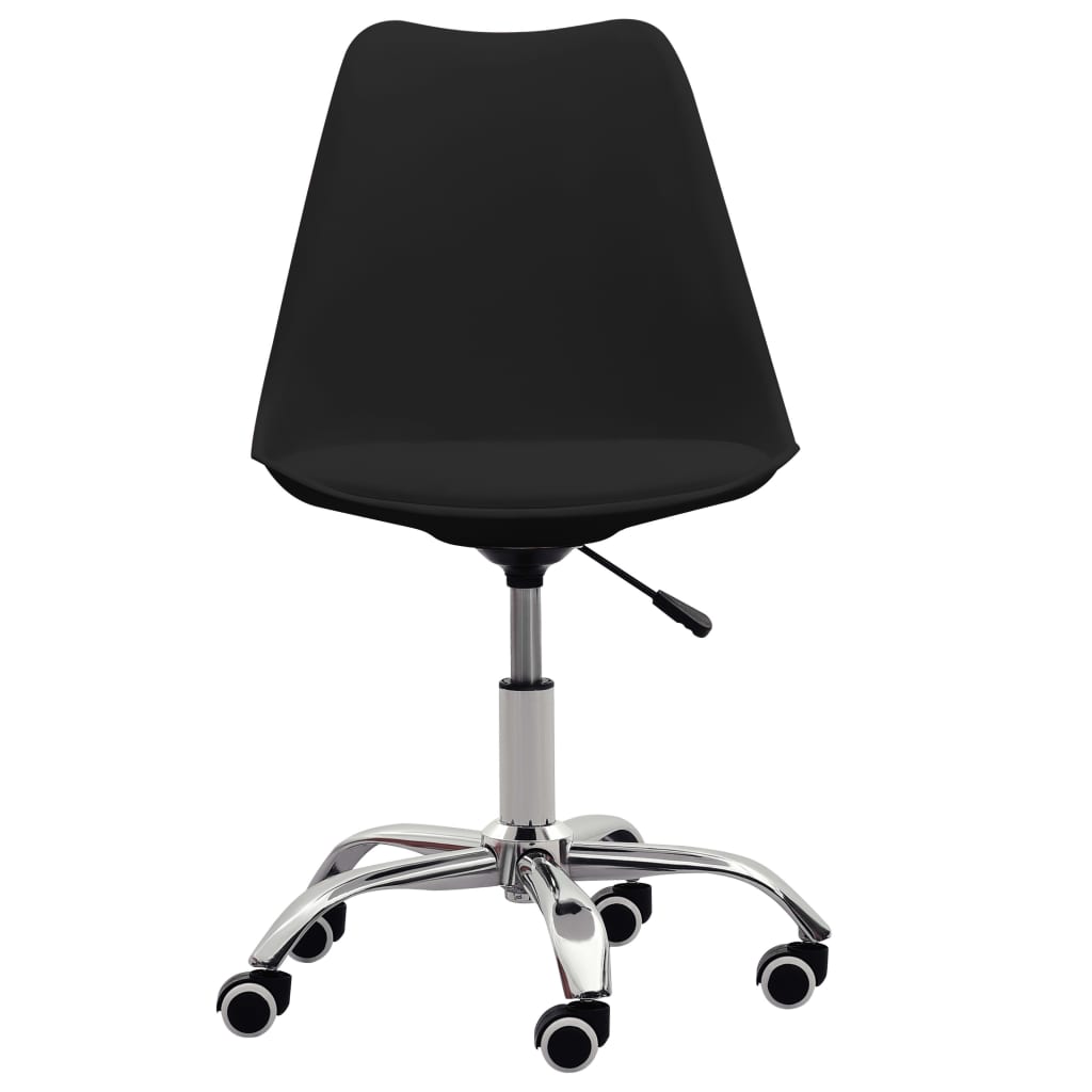 Bürostühle 2 Stk. Schwarz Kunstleder