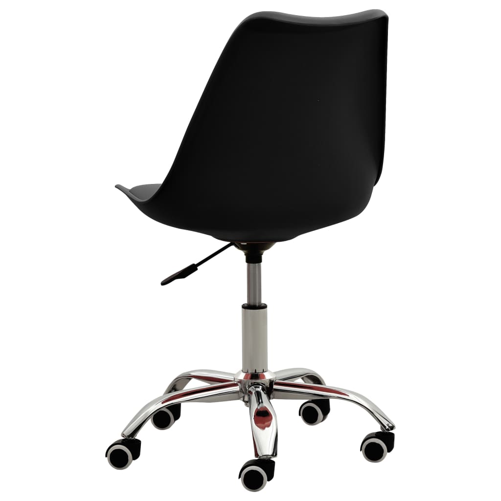 Bürostühle 2 Stk. Schwarz Kunstleder