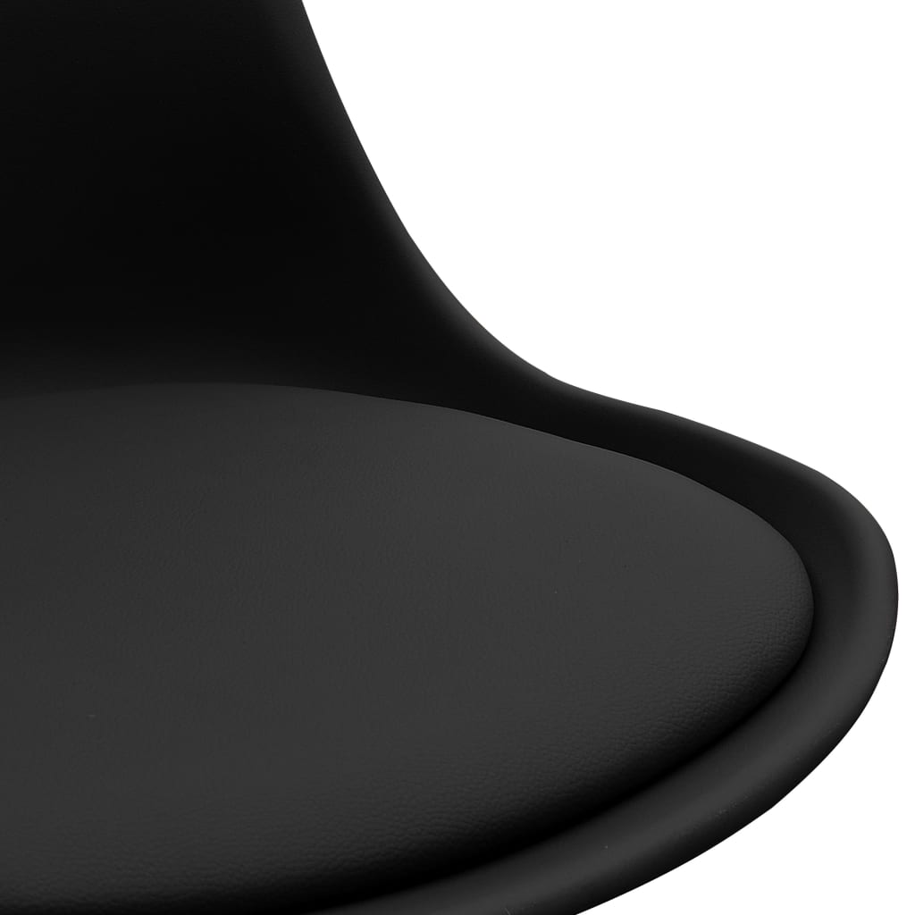 Bürostühle 2 Stk. Schwarz Kunstleder
