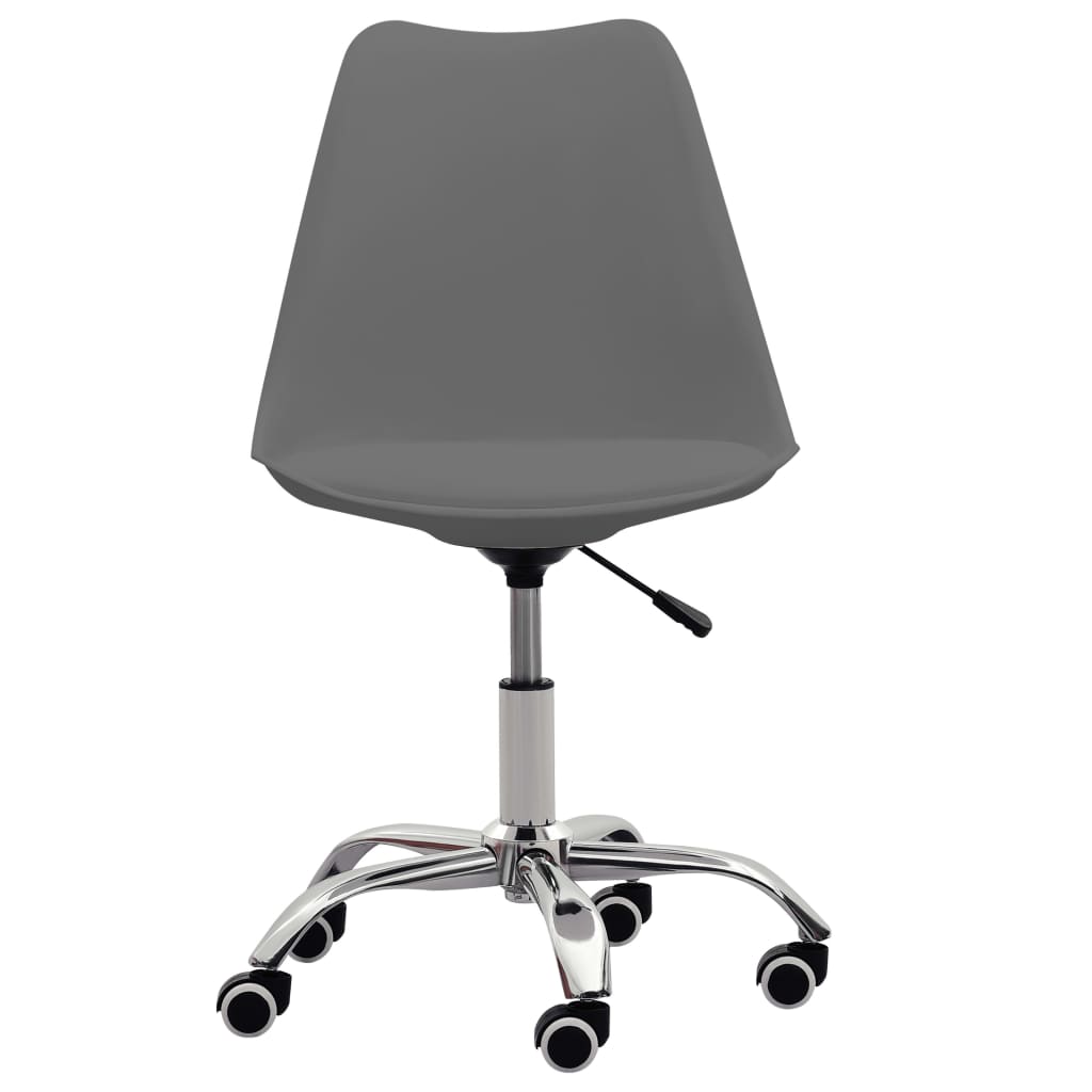Bürostühle 2 Stk. Grau Kunstleder