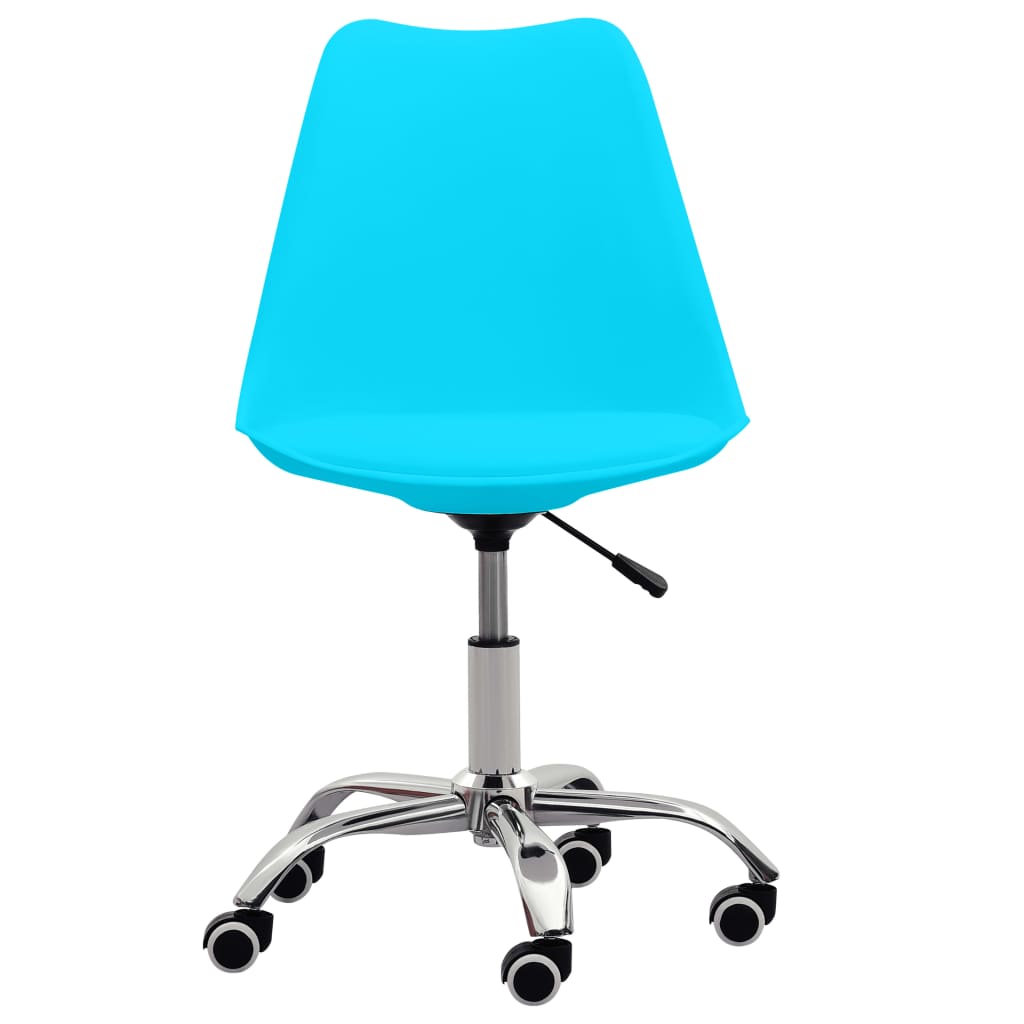 Bürostühle 2 Stk. Blau Kunstleder