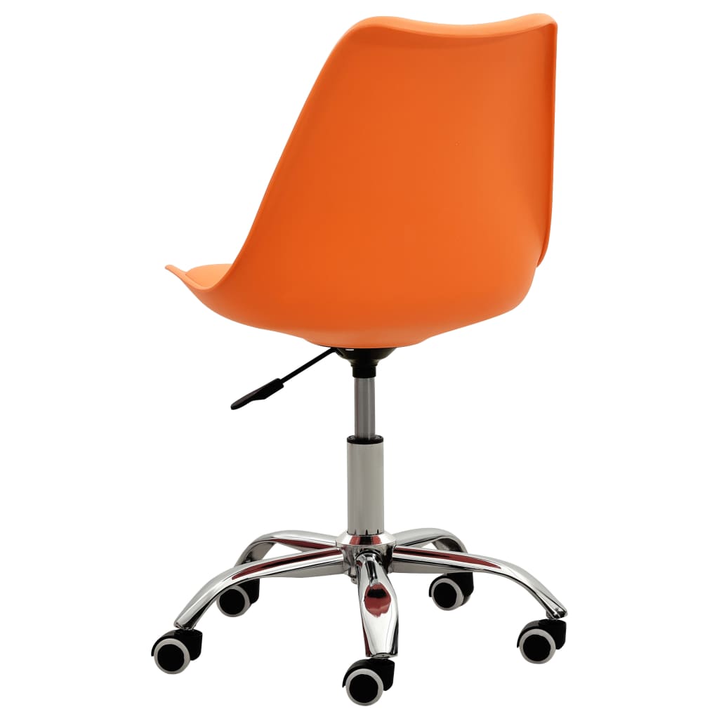 Bürostühle 2 Stk. Orange Kunstleder
