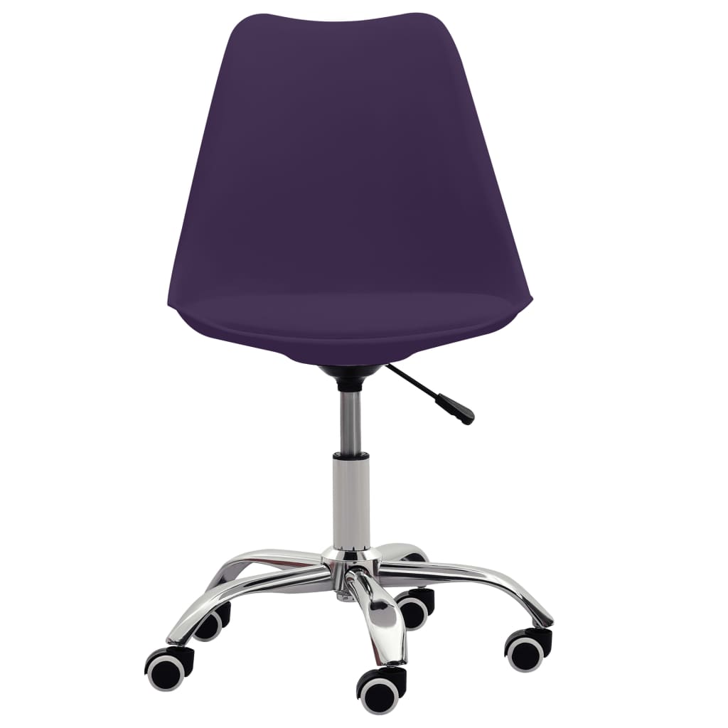 Bürostühle 2 Stk. Lila Kunstleder