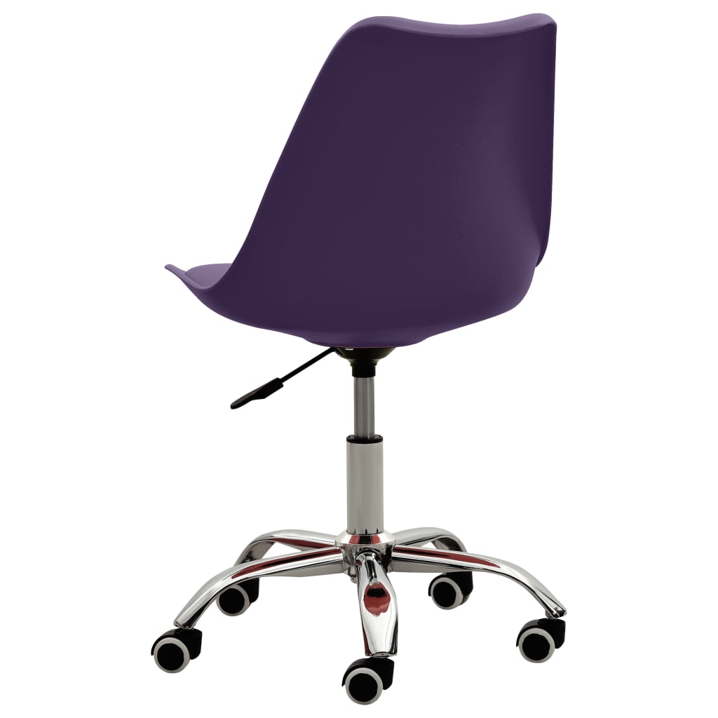 Bürostühle 2 Stk. Lila Kunstleder
