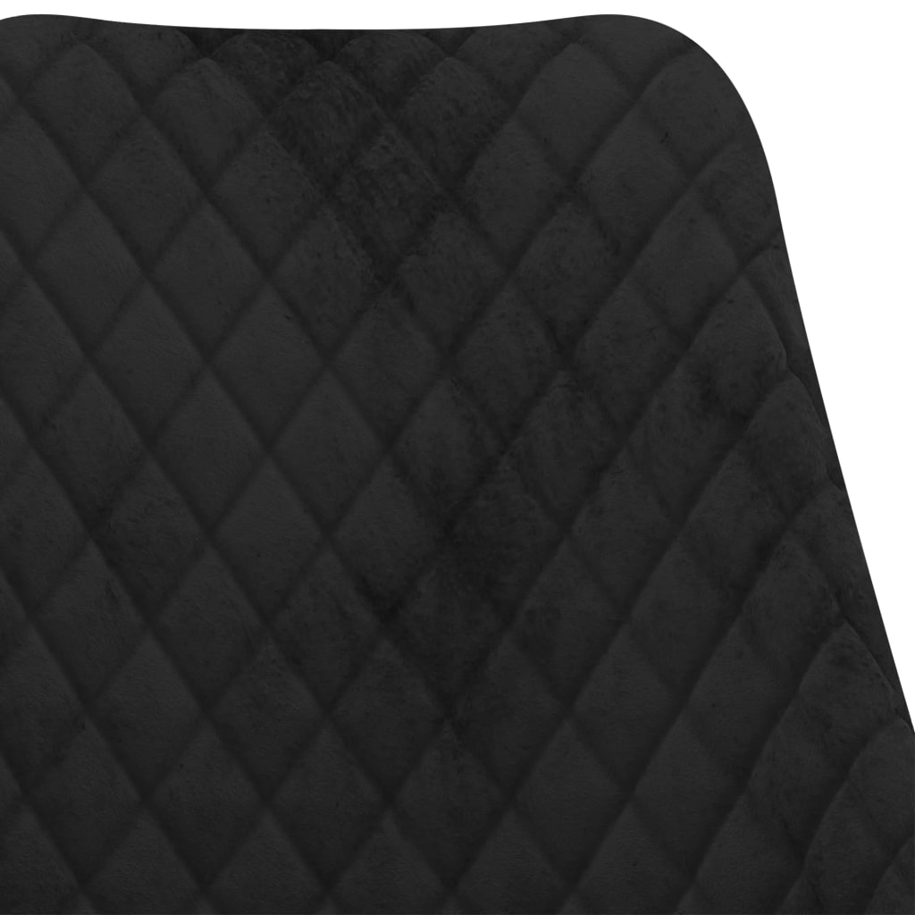 Esszimmerstühle 4 Stk. Schwarz Samt