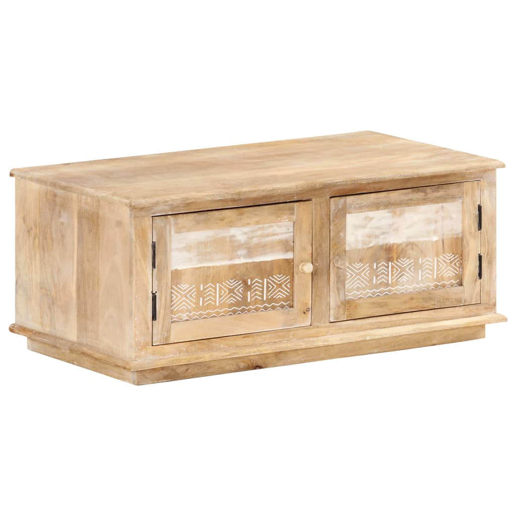 Couchtisch 90x49x37 cm Massivholz Mango