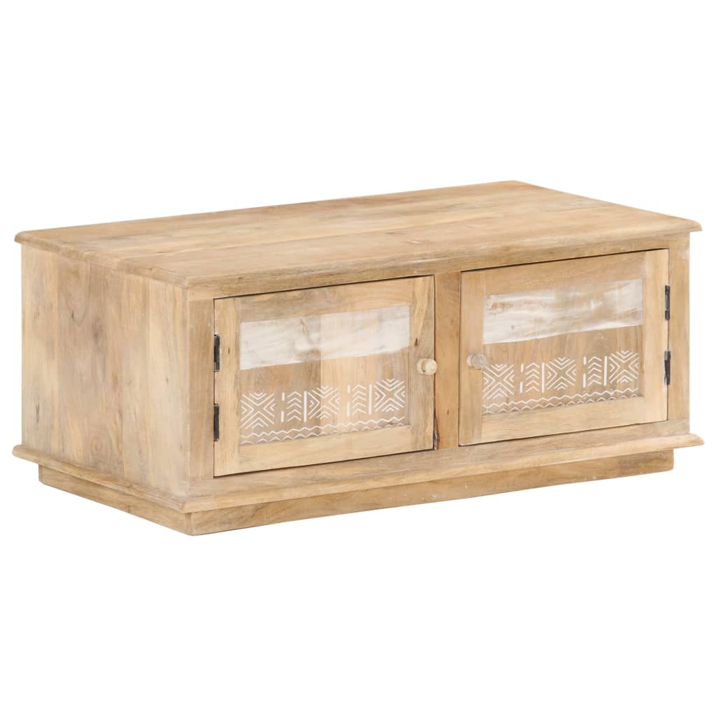 Couchtisch 90x49x37 cm Massivholz Mango