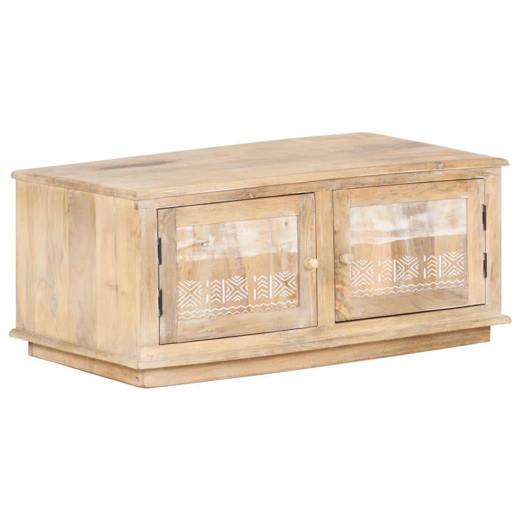 Couchtisch 90x49x37 cm Massivholz Mango