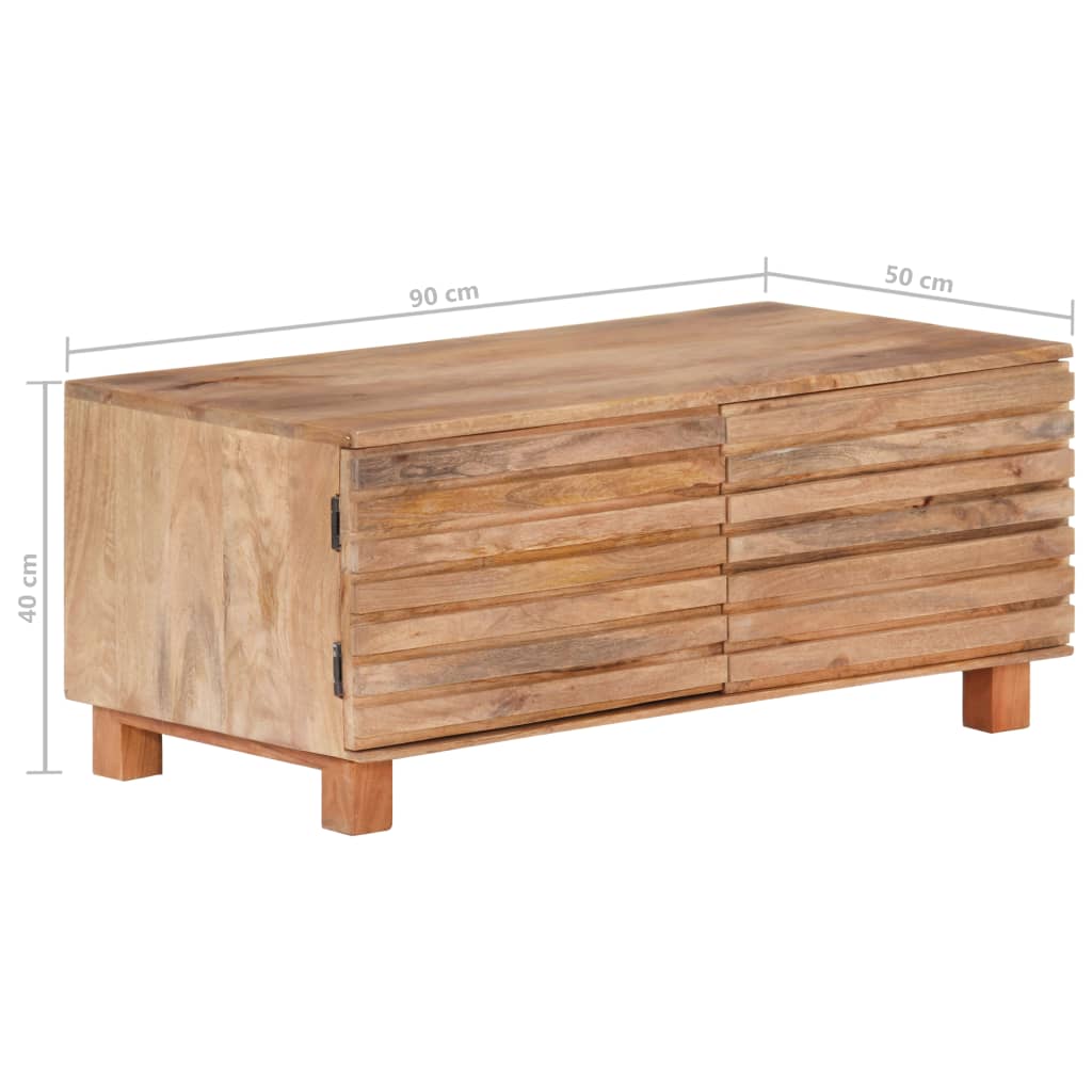 Couchtisch 90x50x40cm Massivholz Mango