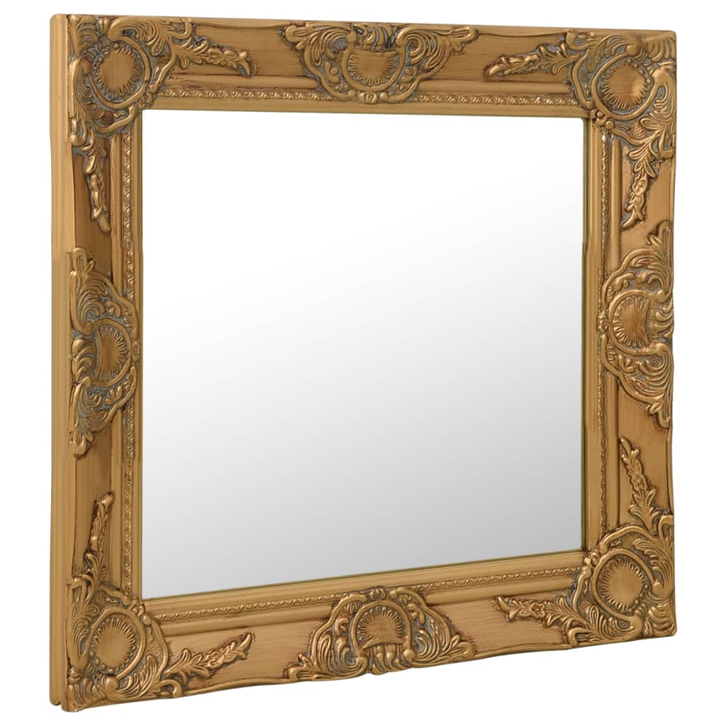 Wandspiegel im Barock-Stil 50x50 cm Golden