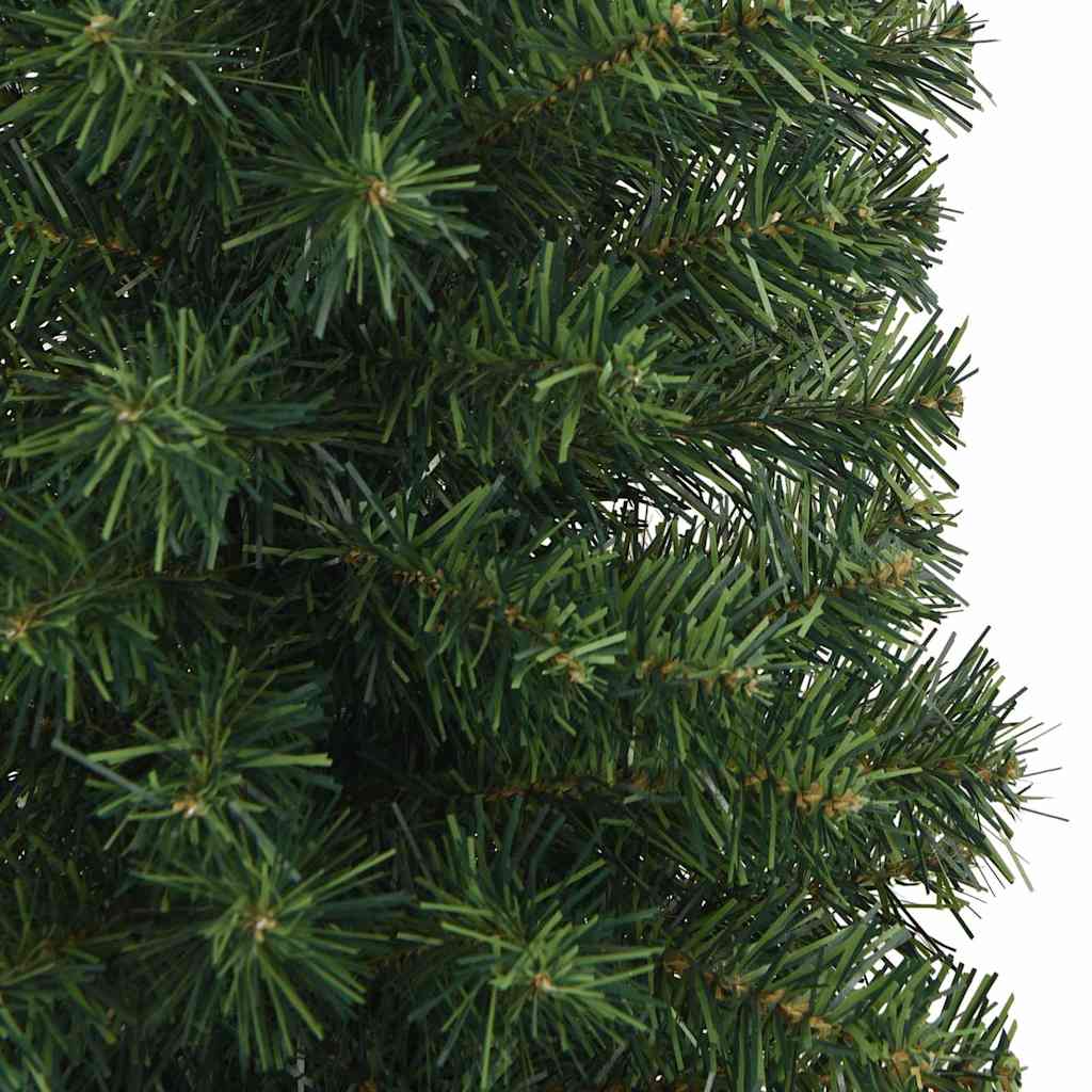 Künstlicher Weihnachtsbaum Schlank mit Ständer Grün 240 cm PVC