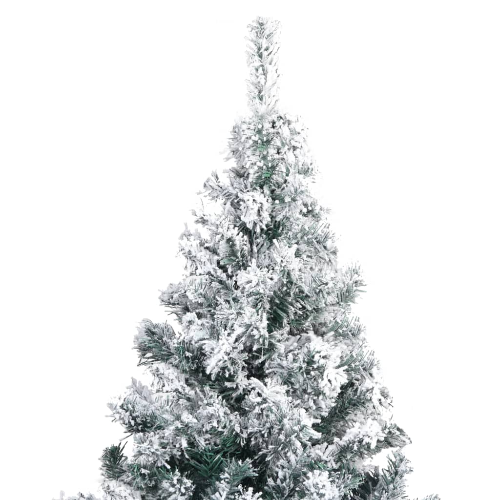 Künstlicher Weihnachtsbaum mit Schnee Grün 180 cm PVC