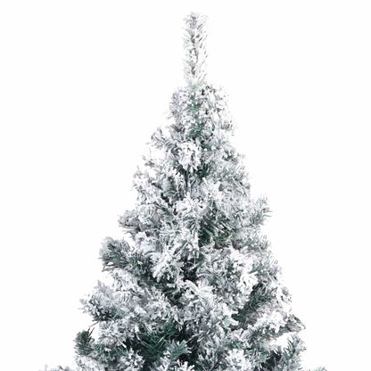 Künstlicher Weihnachtsbaum mit Schnee Grün 210 cm PVC