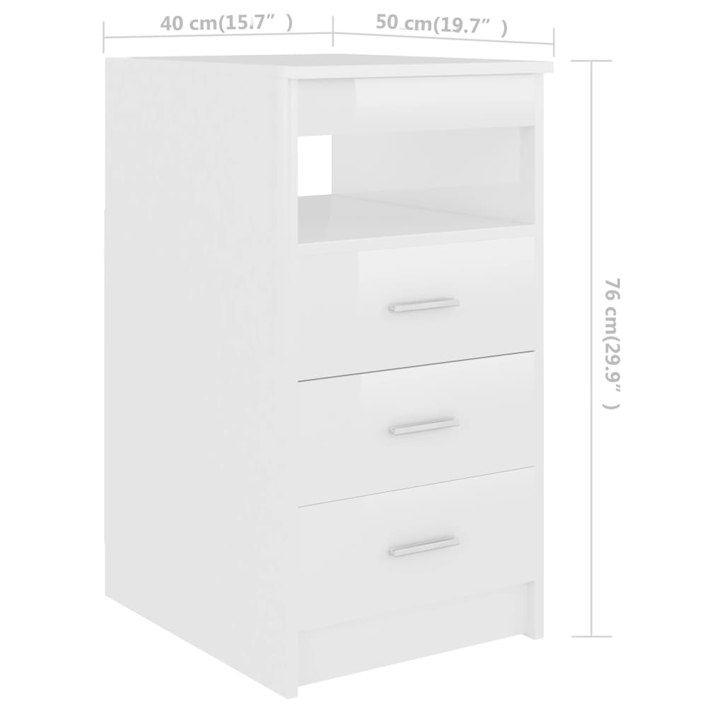 Schreibtisch Hochglanz-Weiß 140x50x76 cm Holzwerkstoff