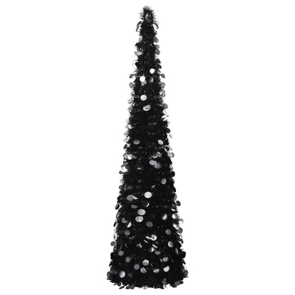 Künstlicher Pop-Up-Weihnachtsbaum Schwarz 180 cm PET