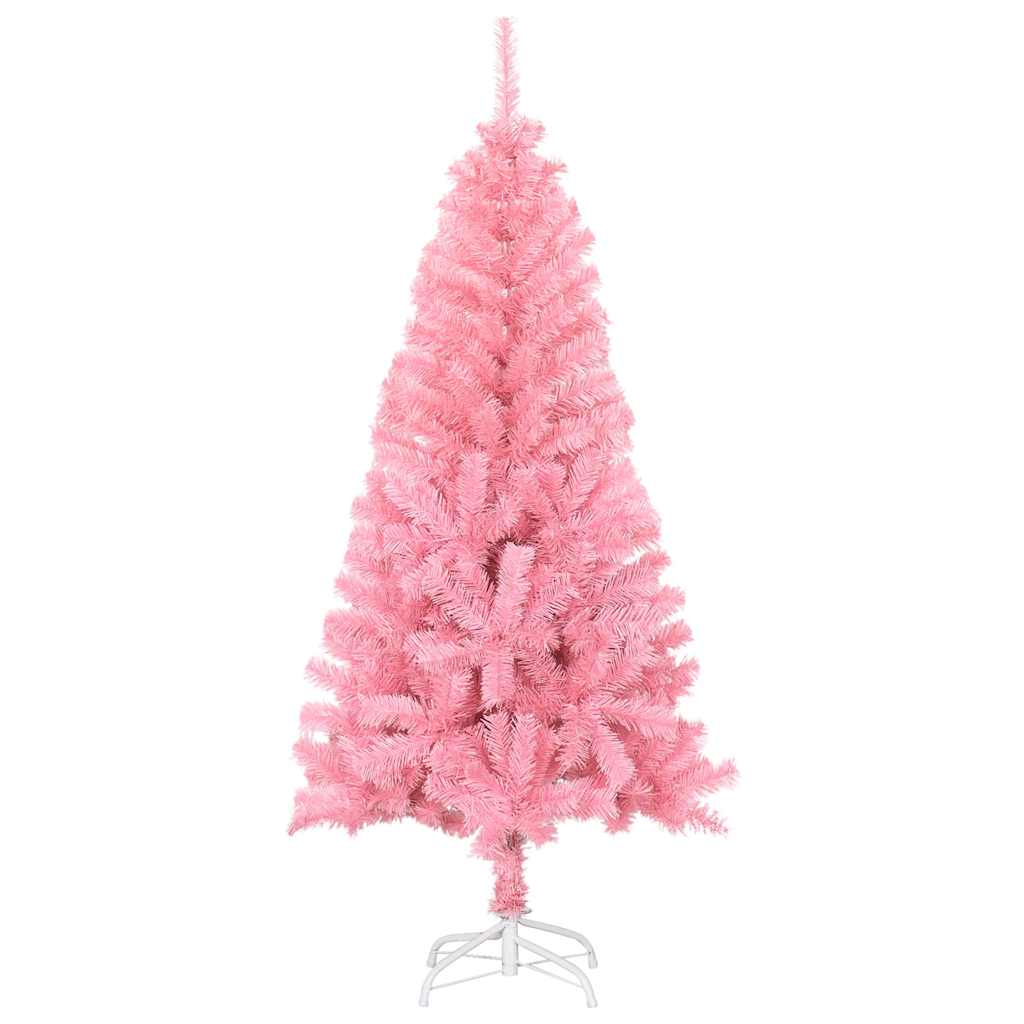 Künstlicher Weihnachtsbaum mit Ständer Rosa 150 cm PVC