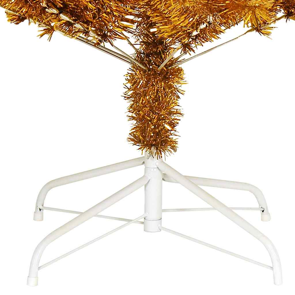 Künstlicher Weihnachtsbaum mit Ständer Gold 180 cm PET