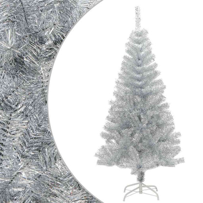 Künstlicher Weihnachtsbaum mit Ständer Silber 150 cm PET