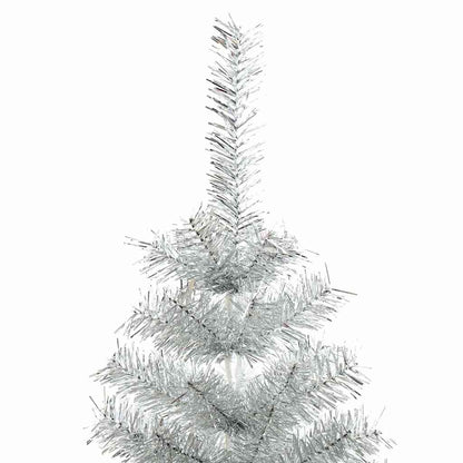 Künstlicher Weihnachtsbaum mit Ständer Silber 150 cm PET