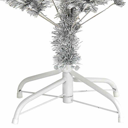 Künstlicher Weihnachtsbaum mit Ständer Silber 150 cm PET