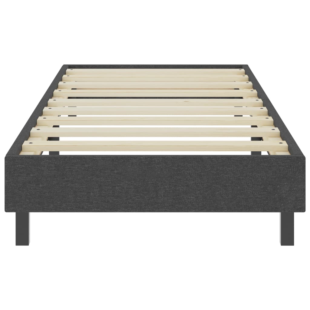 Boxspringbett Dunkelgrau Stoff 80x200 cm