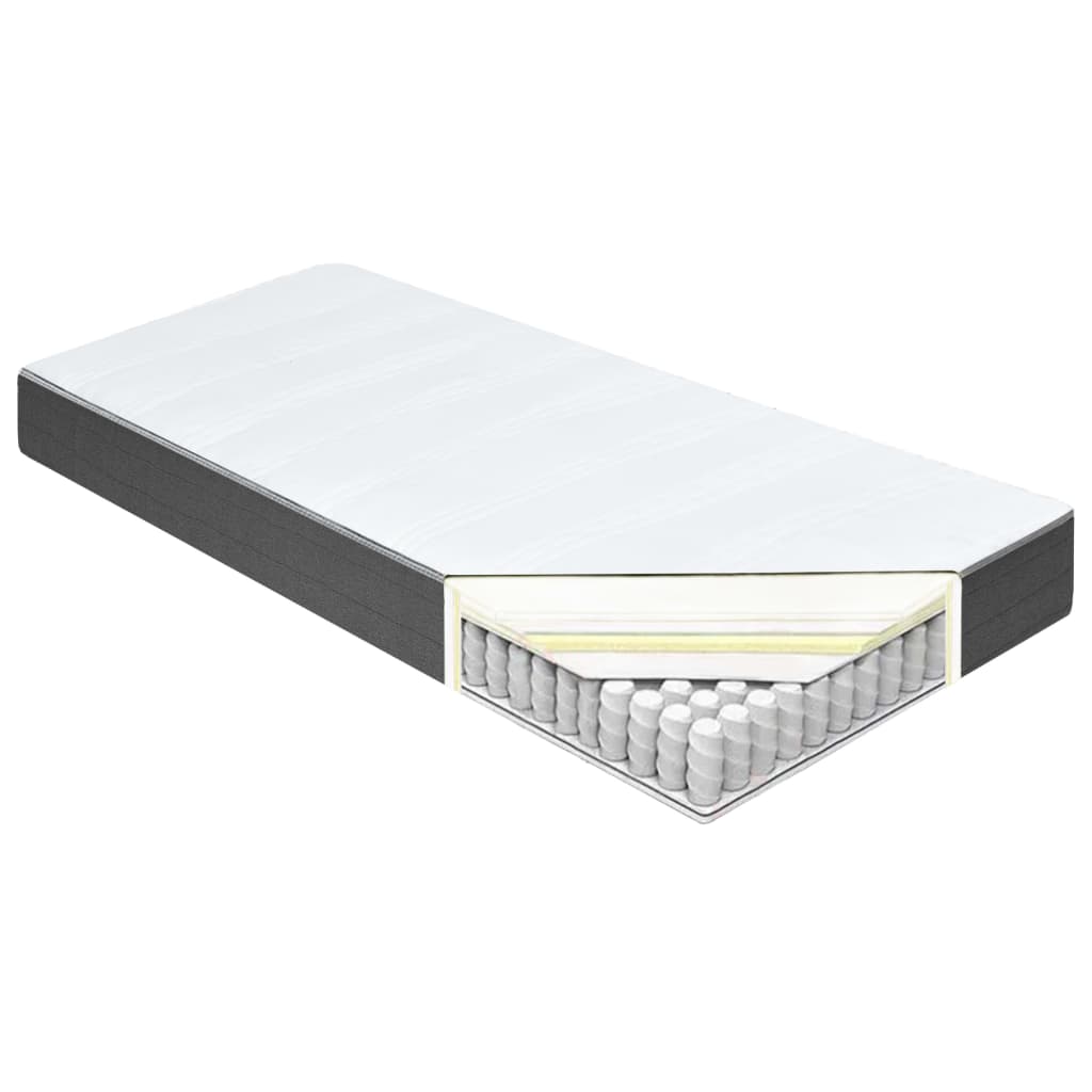 Boxspringbett Dunkelgrau Stoff 120x200 cm