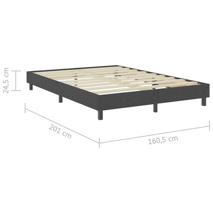 Boxspringbett Dunkelgrau Stoff 160x200 cm