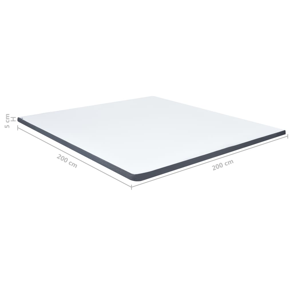 Boxspringbett Dunkelgrau Stoff 200x200 cm