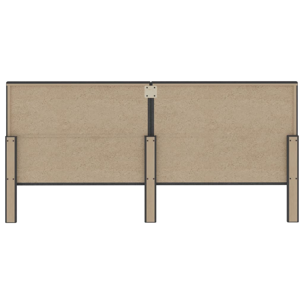 Boxspringbett Dunkelgrau Stoff 200x200 cm