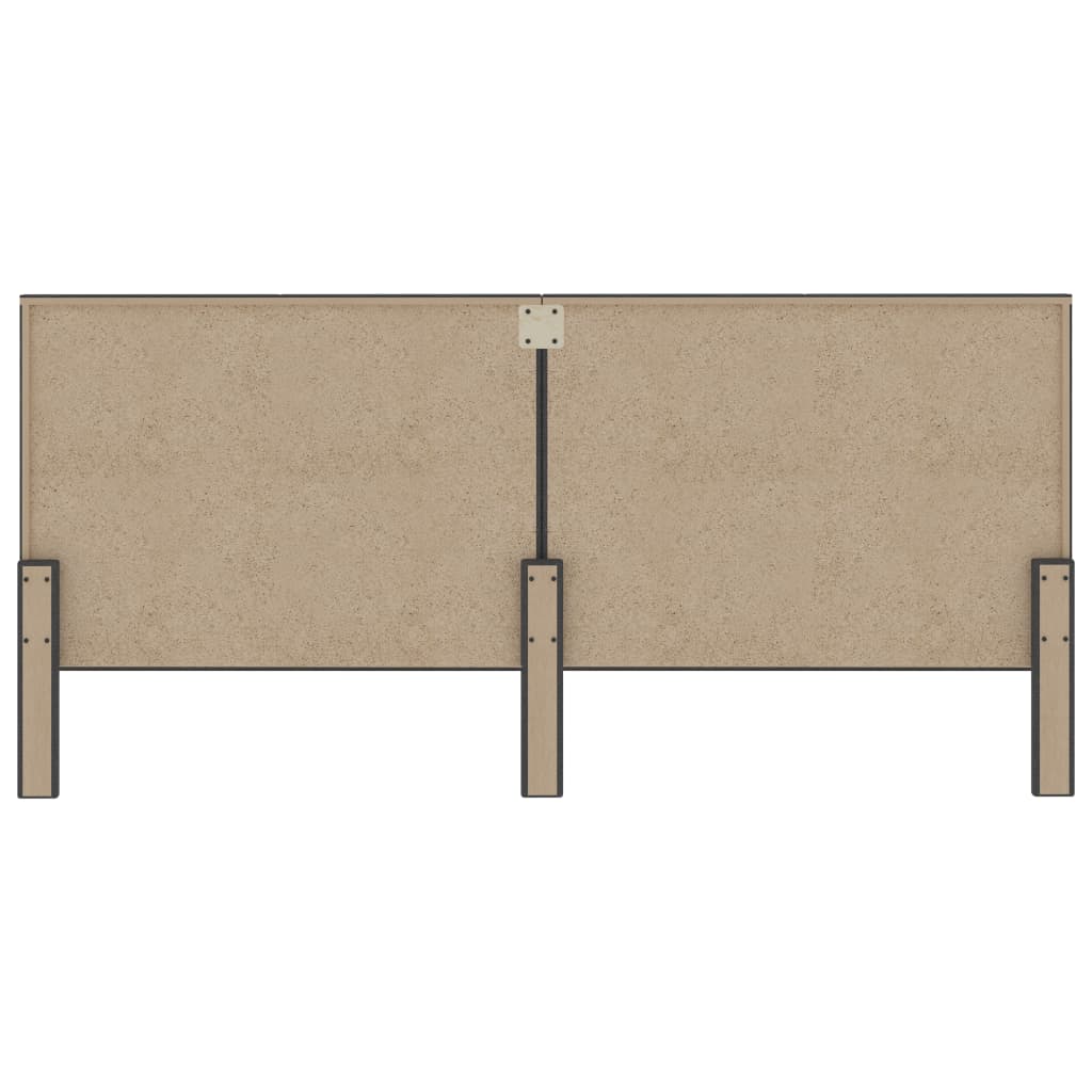 Boxspringbett Dunkelgrau Stoff 200x200 cm