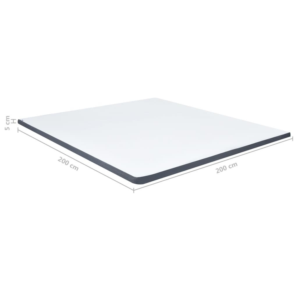 Boxspringbett Dunkelgrau Stoff 200x200 cm