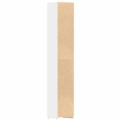 Badezimmerschrank Weiß 30x30x183,5 cm Holzwerkstoff