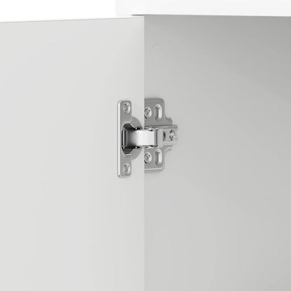Badezimmerschrank Weiß 30x30x183,5 cm Holzwerkstoff