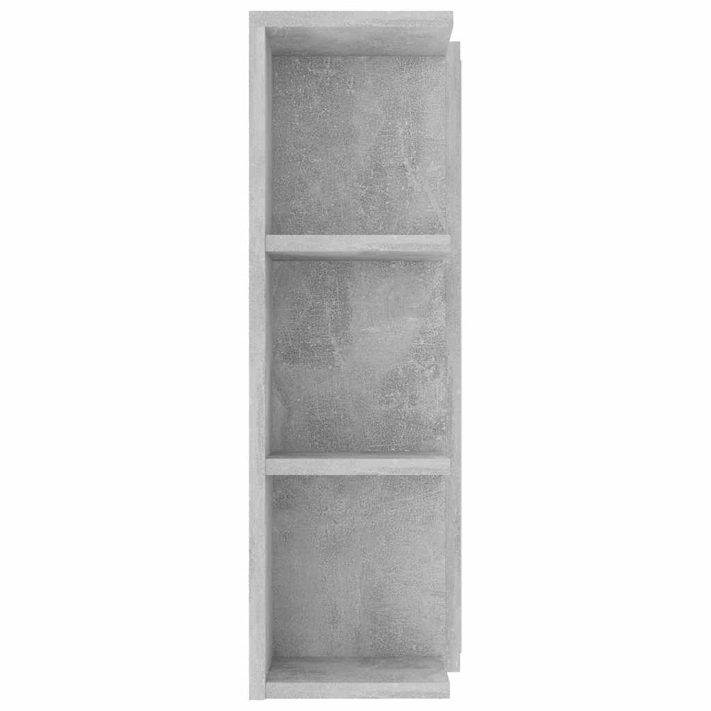 Bad-Spiegelschrank Betongrau 80x20,5x64 cm Holzwerkstoff