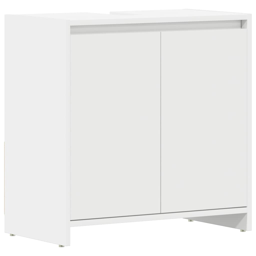 Badezimmerschrank Weiß 60x33x60 cm Holzwerkstoff
