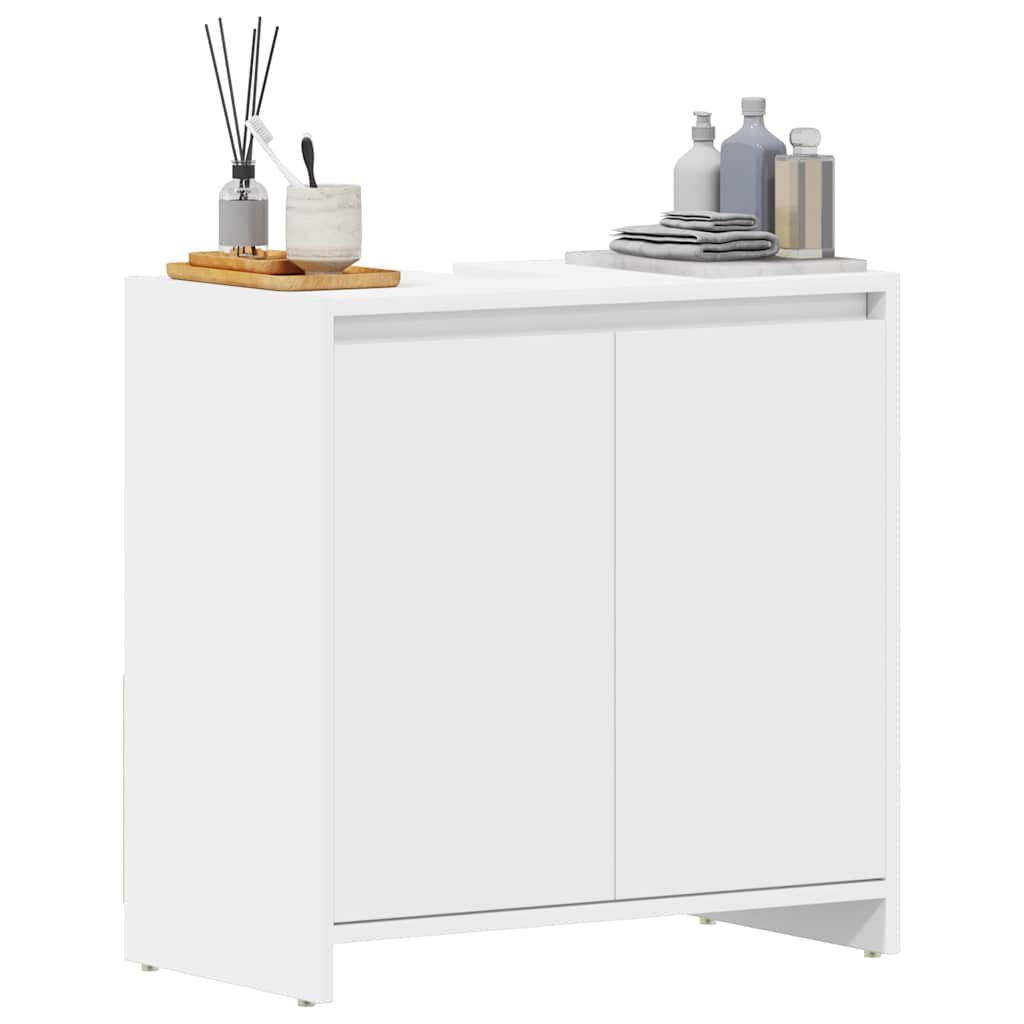 Badezimmerschrank Weiß 60x33x60 cm Holzwerkstoff