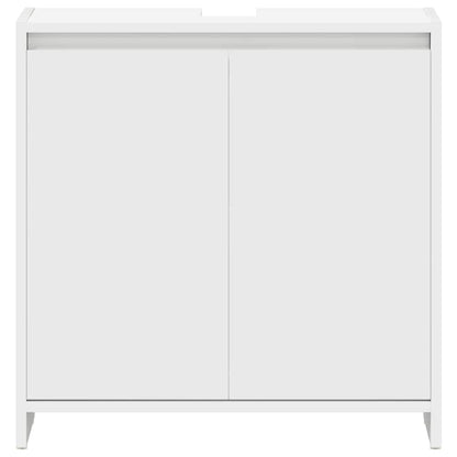 Badezimmerschrank Weiß 60x33x60 cm Holzwerkstoff