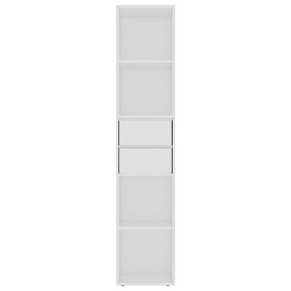 Bücherregal Weiß 36x30x171 cm Holzwerkstoff