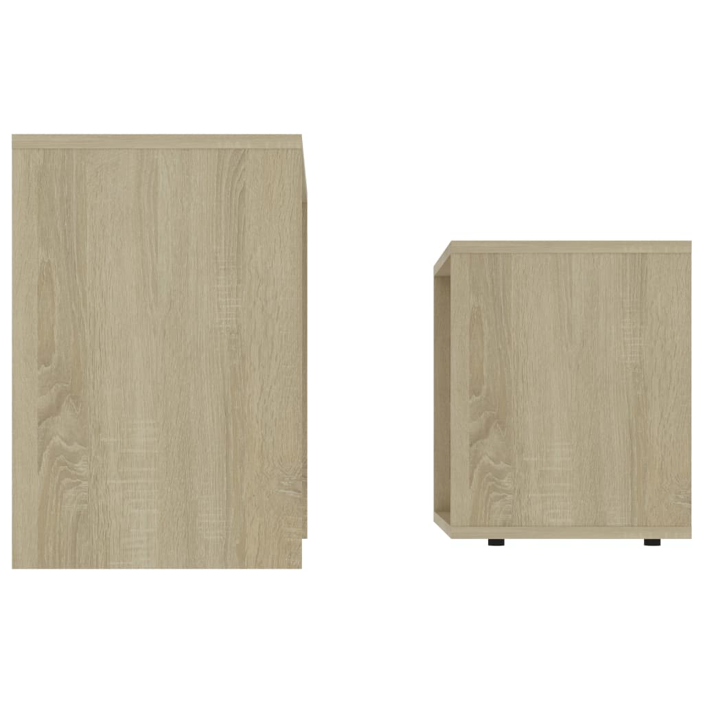 Ensemble de table basse chêne Sonoma 48 x 30 x 45 cm en bois