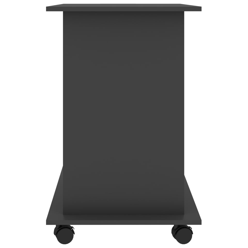 Bureau gris 80x50x75 cm en matériau à base de bois